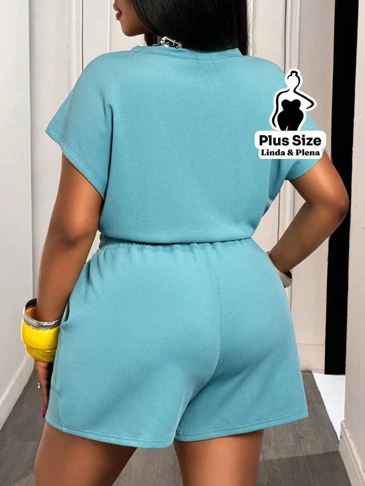 Conjunto Cropped Camuflado Com Shortinho Plus Size Conjunto Cropped Camuflado Com Shortinho Plus Size
