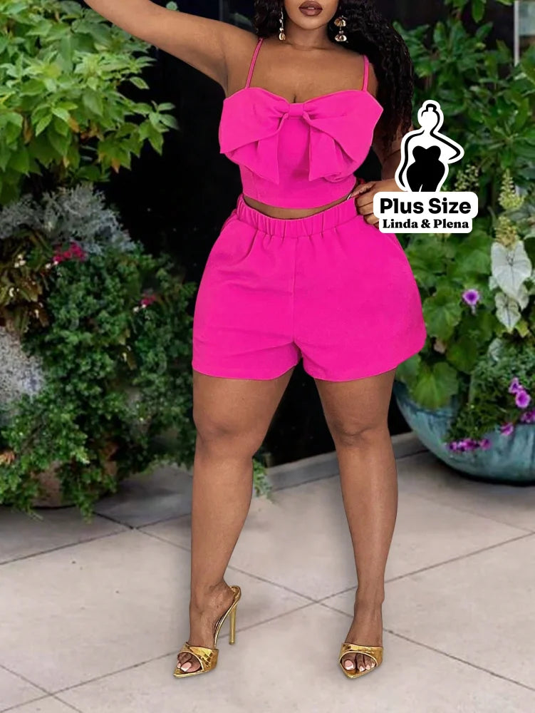 Conjunto de 2 peças Minimalista de Moda Casual Plus Size Conjunto de 2 peças Minimalista de Moda Casual Plus Size