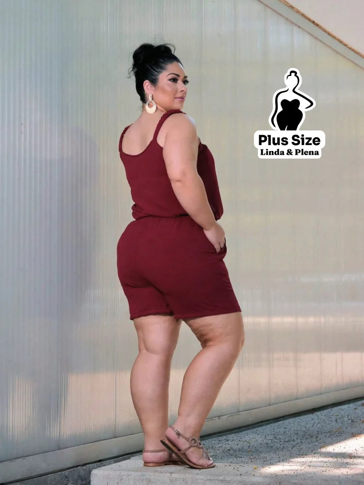 Conjunto Regata Cropped Shorts Cós Ajustável Plus Size Conjunto Regata Cropped Shorts Cós Ajustável Plus Size
