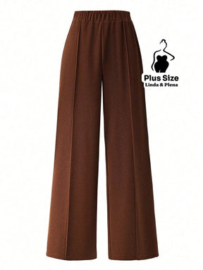 Conjunto Camisa Manga Longa E Calça Pantalona Plus Size Conjunto Camisa Manga Longa E Calça Pantalona Plus Size