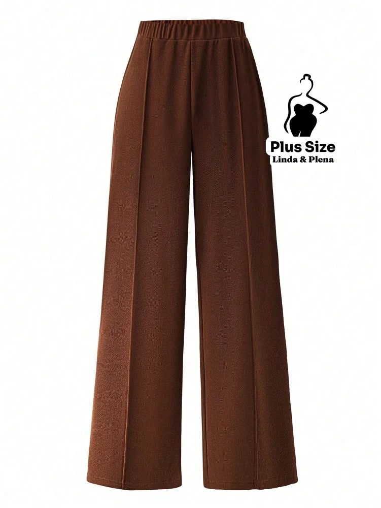 Conjunto Camisa Manga Longa E Calça Pantalona Plus Size Conjunto Camisa Manga Longa E Calça Pantalona Plus Size