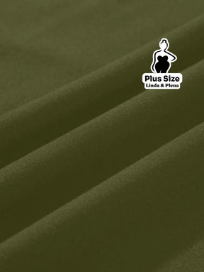 Conjunto Camiseta Estampada E Bermuda Cintura Alta Plus Size Conjunto Camiseta Estampada E Bermuda Cintura Alta Plus