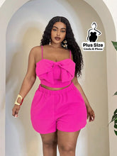 Conjunto de 2 peças Minimalista de Moda Casual Plus Size Pink / G Conjunto de 2 peças Minimalista de Moda Casual Plus