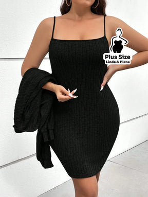 Conjunto Gola Alta Canelado Com Saia Justa Plus Size Conjunto Gola Alta Canelado Com Saia Justa Plus Size