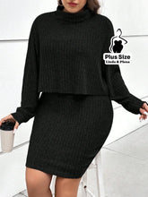 Conjunto Gola Alta Canelado Com Saia Justa Plus Size G Conjunto Gola Alta Canelado Com Saia Justa Plus Size
