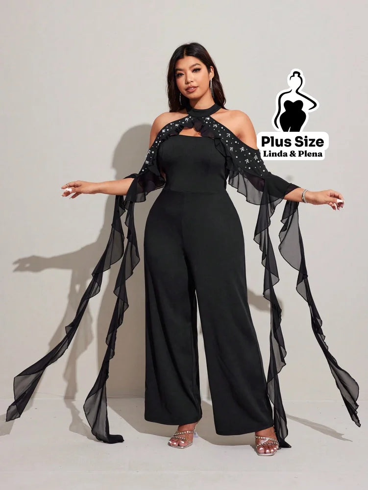 Conjunto Tomara Que Caia Com Capa Tule E Calça Plus Size Conjunto Tomara Que Caia Com Capa Tule E Calça Plus Size