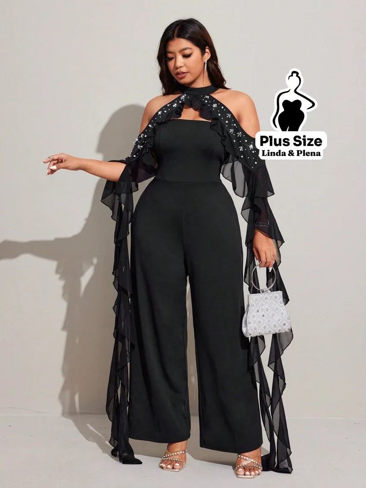 Conjunto Tomara Que Caia Com Capa Tule E Calça Plus Size Conjunto Tomara Que Caia Com Capa Tule E Calça Plus Size