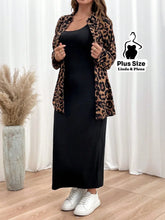 Conjunto Vestido Longo E Cardigan Estampado Plus Size G Conjunto Vestido Longo E Cardigan Estampado Plus Size